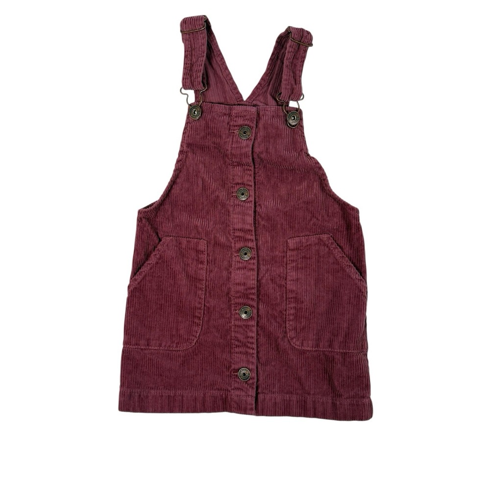 Oshkosh Bgosh Girls Jumper Overall Dress Size 3T Pink Corduroy‎ Cottagecore